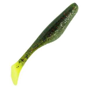 Bass Assassin Walleye Turbo Shad Soft Swimbait - Chicken on a Chain, 4in