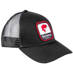 Simms Bass Patch Trucker Hat - Black