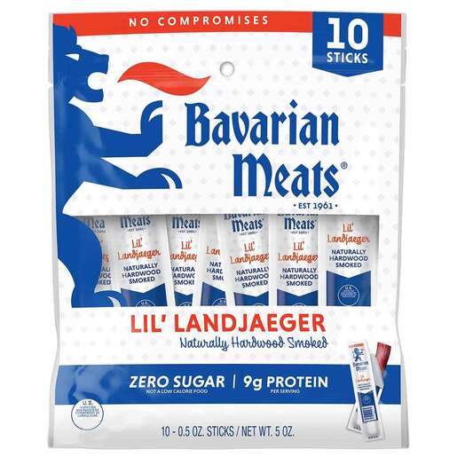 Bavarian Meats Lil' Landjaeger Beef Sticks - 10 Count