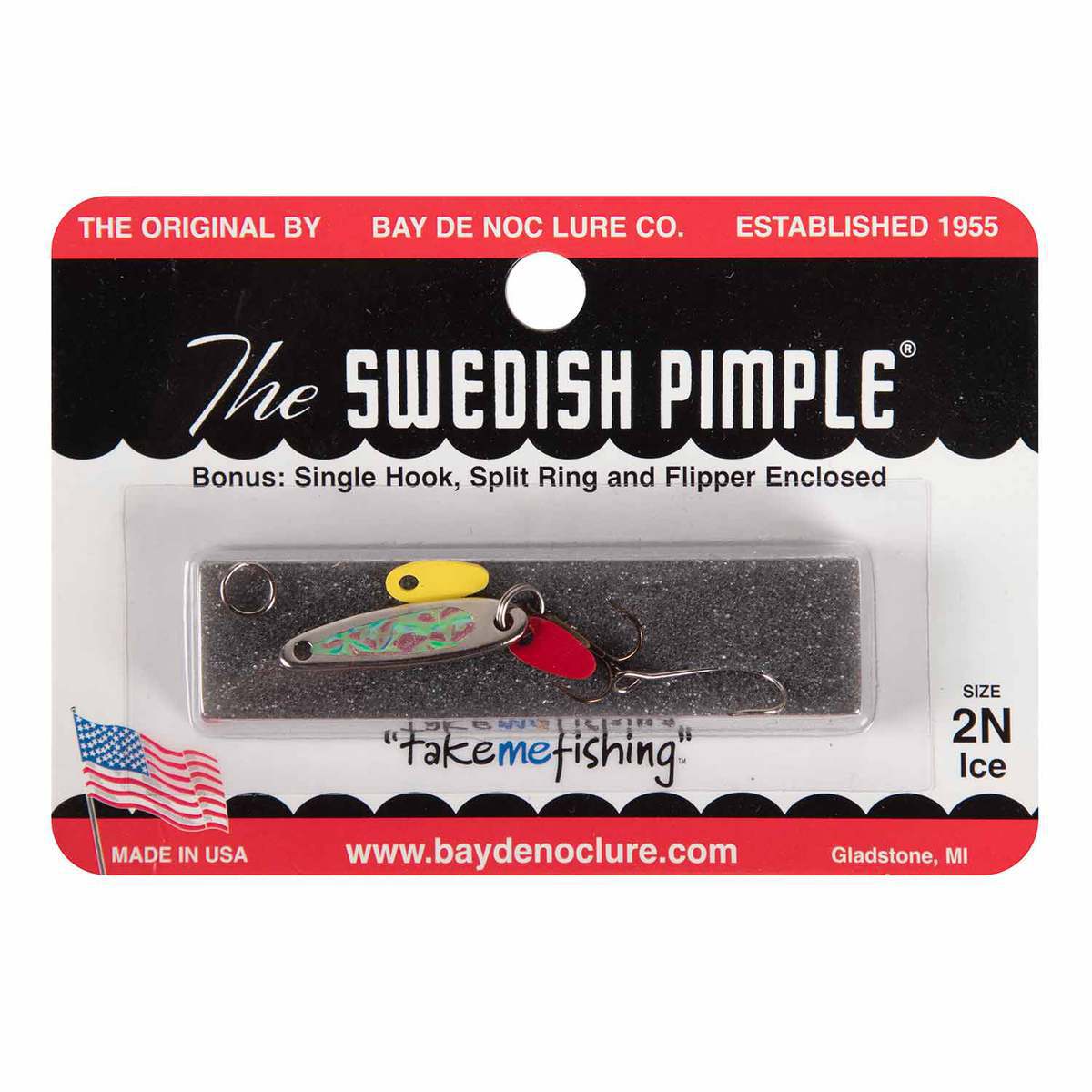 Bay de Noc Swedish Pimple All Season Ice Lure - Nickel Ice, 1/10oz - Nickel Ice Bay de Noc Swedish Pimple All Season Ice Lure - Nickel Ice, 1/10oz - Nickel Ice
