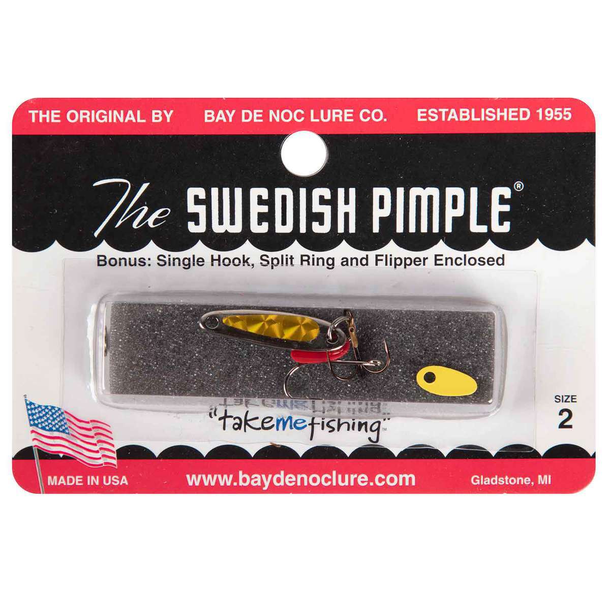 Bay de Noc Swedish Pimple All Season Ice Lure - Nickel/Yellow Prism, 1/10oz - Nickel/Yellow Prism Bay de Noc Swedish Pimple All Season Ice Lure - Nickel/Yellow Prism, 1/10oz - Nickel/Yellow Prism