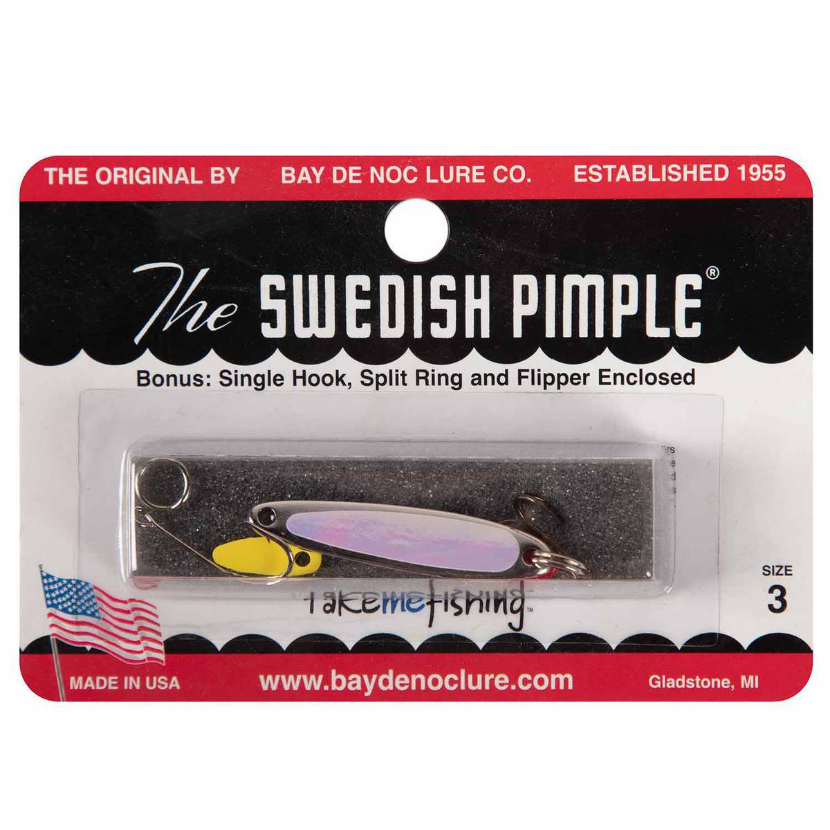 Bay de Noc Swedish Pimple All Season Ice Lure - Nickel/Pearl Tape, 1/5oz - Nickel/Pearl Tape Bay de Noc Swedish Pimple All Season Ice Lure - Nickel/Pearl Tape, 1/5oz - Nickel/Pearl Tape