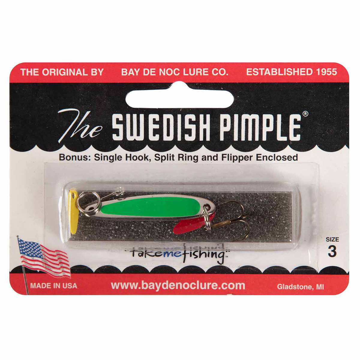Bay de Noc Swedish Pimple All Season Ice Lure - Nickel/Kelly Green Tape, 1/5oz - Nickel/Kelly Green Tape Bay de Noc Swedish Pimple All Season Ice Lure - Nickel/Kelly Green Tape, 1/5oz - Nickel/Kelly Green Tape