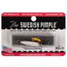 Bay de Noc Swedish Pimple Ice Fishing Lure - Nickel/Glow Tape, 1/5oz - Nickel/Glow Tape