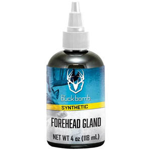 Buck Bomb Synthetic Forehead Gland With 4 Wicks Liquid Attractant - 4oz