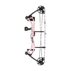 Bear Apprentice III Ready-to-Hunt 15-50lbs Right Hand Pink Camo Compound Bow - Package