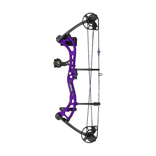 Bear Archery Apprentice III 15-50lbs Left Hand Purple Compound Bow – Ready-to-Hunt Package – Purple