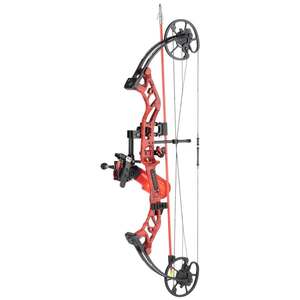Cajun Bowfishing Sucker Punch Pro 20-50lbs Left Hand Red Compound Bowfishing Bow - RTF Package