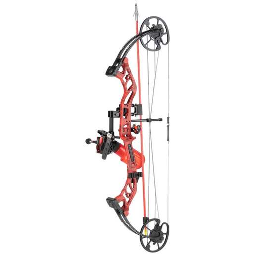 Cajun Bowfishing Sucker Punch Pro 20-50lbs Left Hand Red Compound Bowfishing Bow – RTF Package – Red