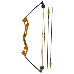 Bear Archery Apprentice 6-13.5lbs Right Hand Flo Orange Youth Bow Set