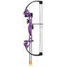 Bear Archery Brave Purple 25lbs Right Hand Youth Compound Bow - Whisker Biscuit Package - Purple