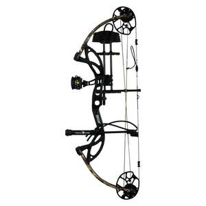 Bear Archery Cruzer G3 5-70lbs Left Hand Black/Mossy Oak Break-Up Country Camo Compound Bow - RTH Package