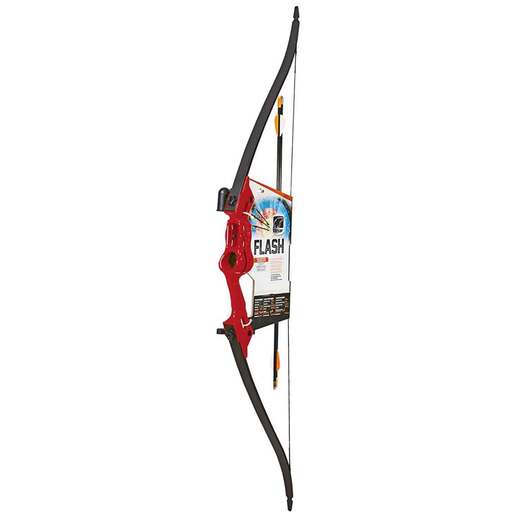 Bear Archery Flash 5-18lbs Ambidextrous Red Youth Recurve Bow – Red