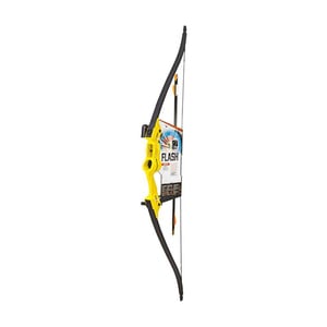 Bear Archery Flash 5-18lbs Ambidextrous Yellow Youth Bow Set - Package