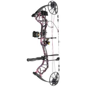 Bear Archery Legit 10-70lbs Left Hand Muddy Girl Camo Compound Bow - RTH Package