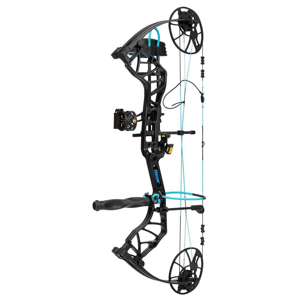 Bear Archery Legit Inspire 10-70lbs Left Hand Black/Blue Compound Bow - Black Bear Archery Legit Inspire 10-70lbs Left Hand Black/Blue Compound Bow - Black
