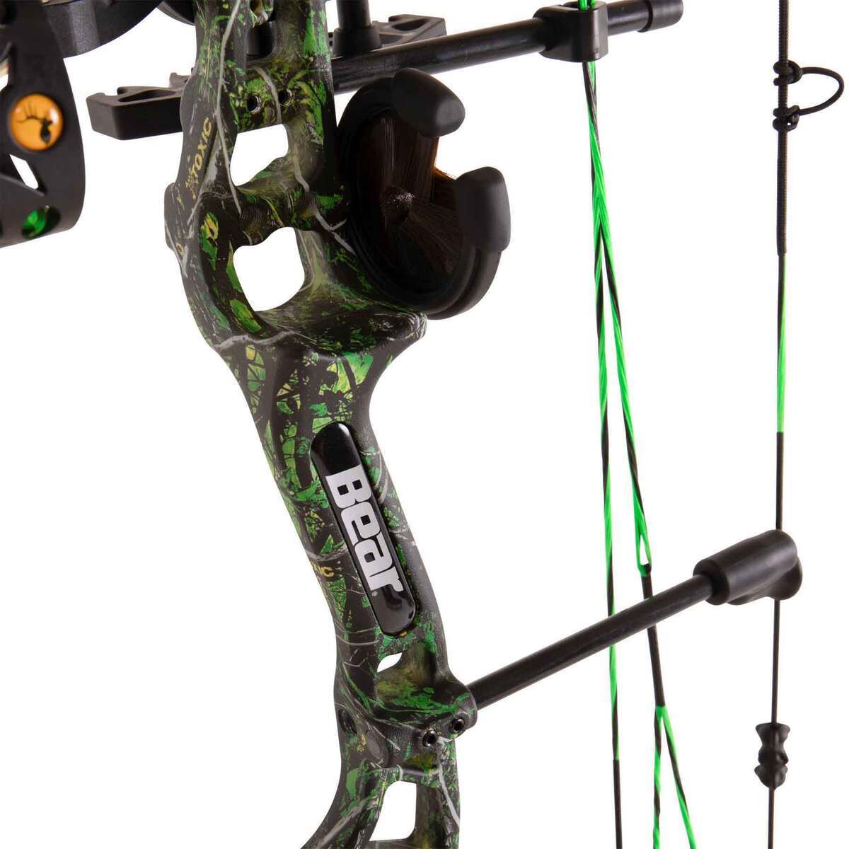 Bear Archery Royale RTH 5-50lbs Left Hand Toxic Compound Bow - Green Bear Archery Royale RTH 5-50lbs Left Hand Toxic Compound Bow - Green