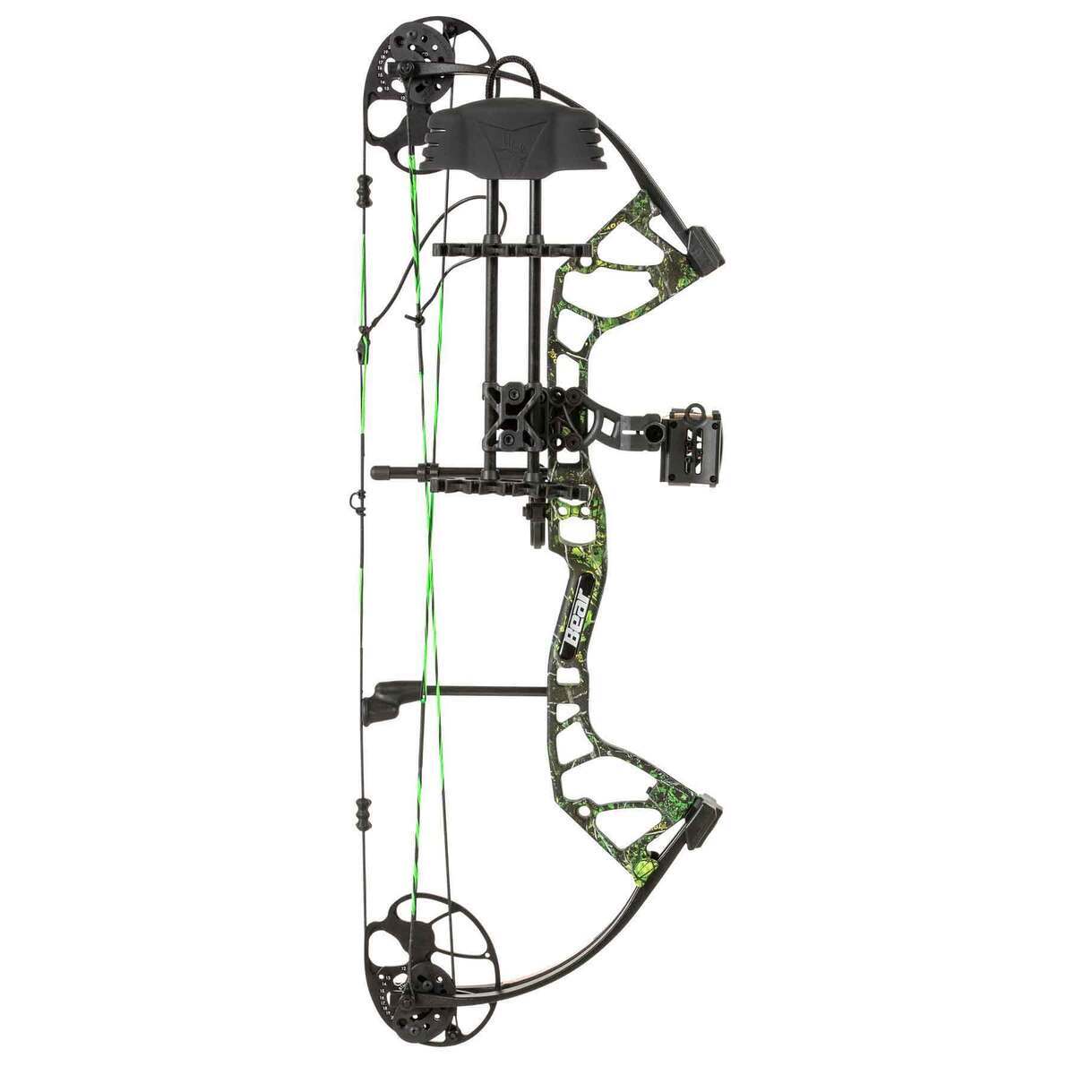 Bear Archery Royale RTH 5-50lbs Left Hand Toxic Compound Bow - Green Bear Archery Royale RTH 5-50lbs Left Hand Toxic Compound Bow - Green
