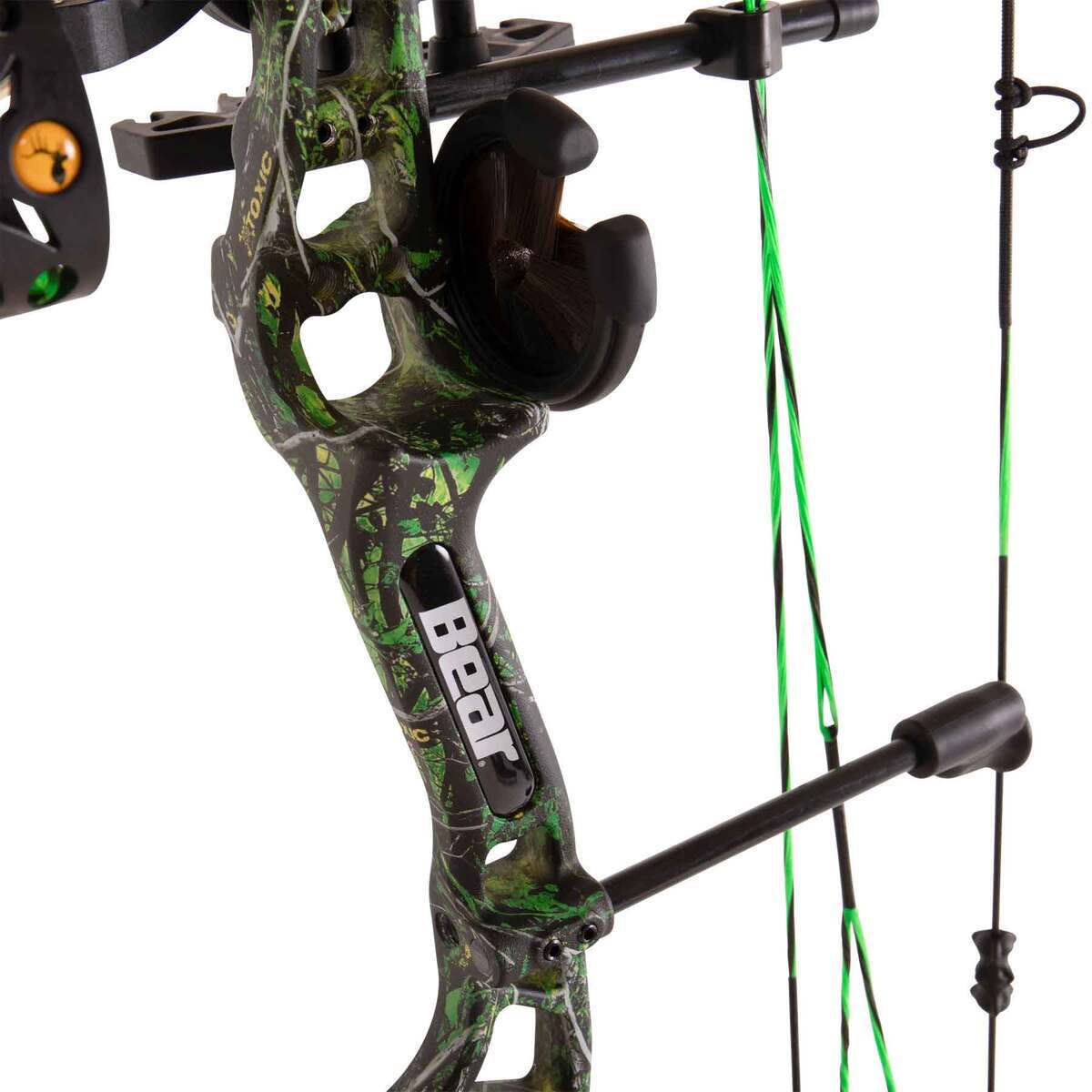 Bear Archery Royale RTH 5-50lbs Right Hand Toxic Compound Bow - Green Bear Archery Royale RTH 5-50lbs Right Hand Toxic Compound Bow - Green