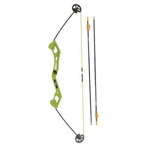 Bear Archery Valiant 7-16.5lbs Right Hand Flo Green Youth Bow - Package