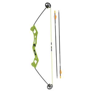 Bear Archery Valiant 7-16.5lbs Right Hand Youth Archery Bow Set - Flo Green