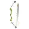 Bear Archery Valiant 7-16.5lbs Right Hand Youth Archery Bow Set - Flo Green - Flo Green