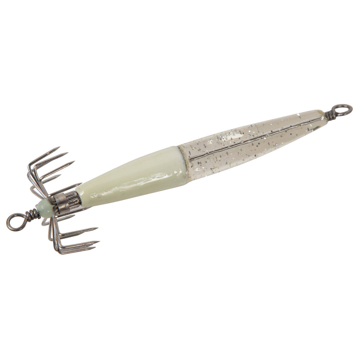 Beau Mac Glitter Squid Jig - Natural Glow, 1-1/8in - Natural Glow Beau Mac Glitter Squid Jig - Natural Glow, 1-1/8in - Natural Glow