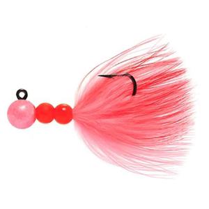 Beau Mac Marabou Steelhead/Salmon Jig - Peach/Pink/Red, 1/4oz