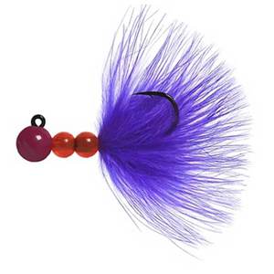 Beau Mac Marabou Steelhead/Salmon Jig - Purple/Purple, 1/8oz