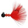 Beau Mac Marabou Steelhead/Salmon Jig - Red/Black, 1/8oz - Red/Black 1/0