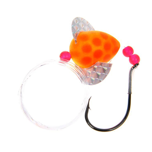 Beau Mac Salmon Rigs 25lb - Orange Clown 5/0