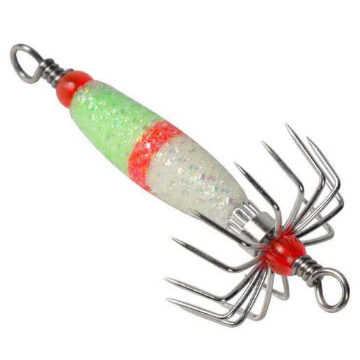 Beau Mac Skinny Squid Jig - Red Glow X-Long