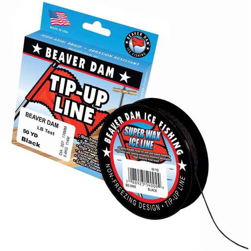 Beaver Dam Super Wax Tip-Up Line - Black