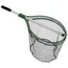 Beckman Fixed Handle/PVC Quick Storage Landing Net - Green/Silver, 17in W x 20in L - Green