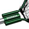 Beckman Fixed Handle/Rubber Landing Net - Green/Silver, 20in W x 25in L - Green