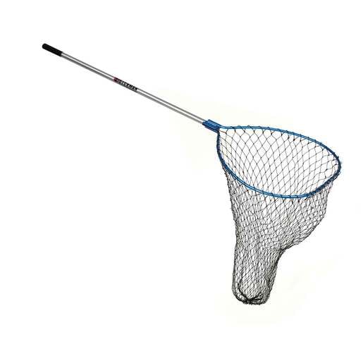 Beckman Adjustable Handle/Coated Nylon Landing Net - Red/Silver, 22in W x  27in L