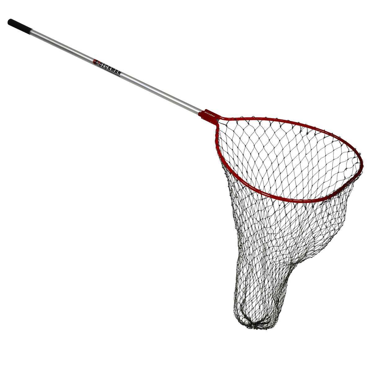 Beckman Fixed Handle/Coated Nylon Landing Net - Red/Silver, 31in W x ...