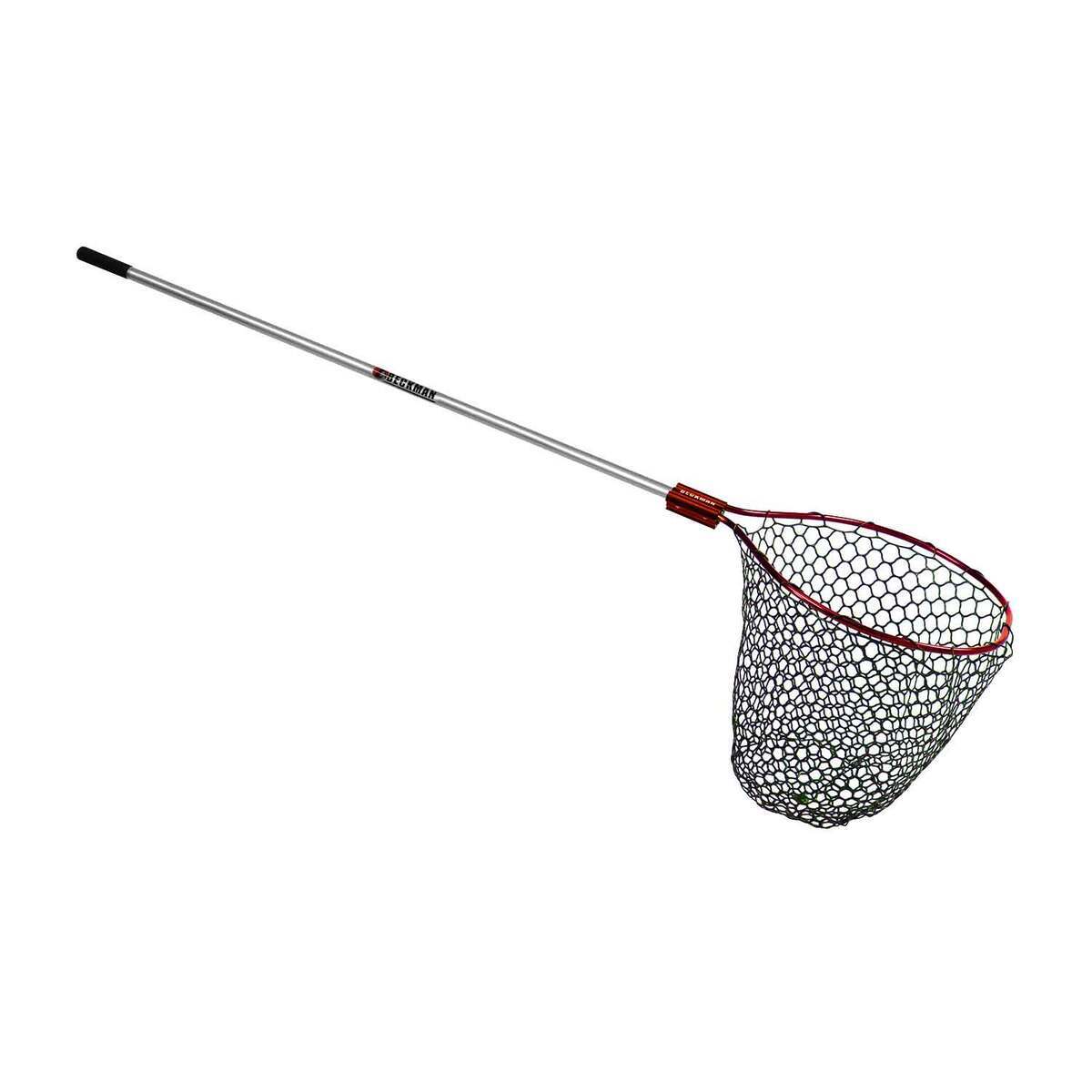 Beckman Fixed Handle/Rubber Landing Net – Red/Silver, 20in W x 25in L ...