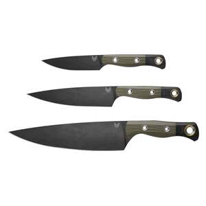 Benchmade 3 Piece Fixed Blade Knife Set - OD Green