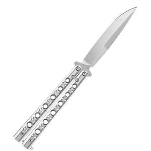 Benchmade 62 Bali-Song Butterfly Knife Crowned Weehawk - Stainless Steel