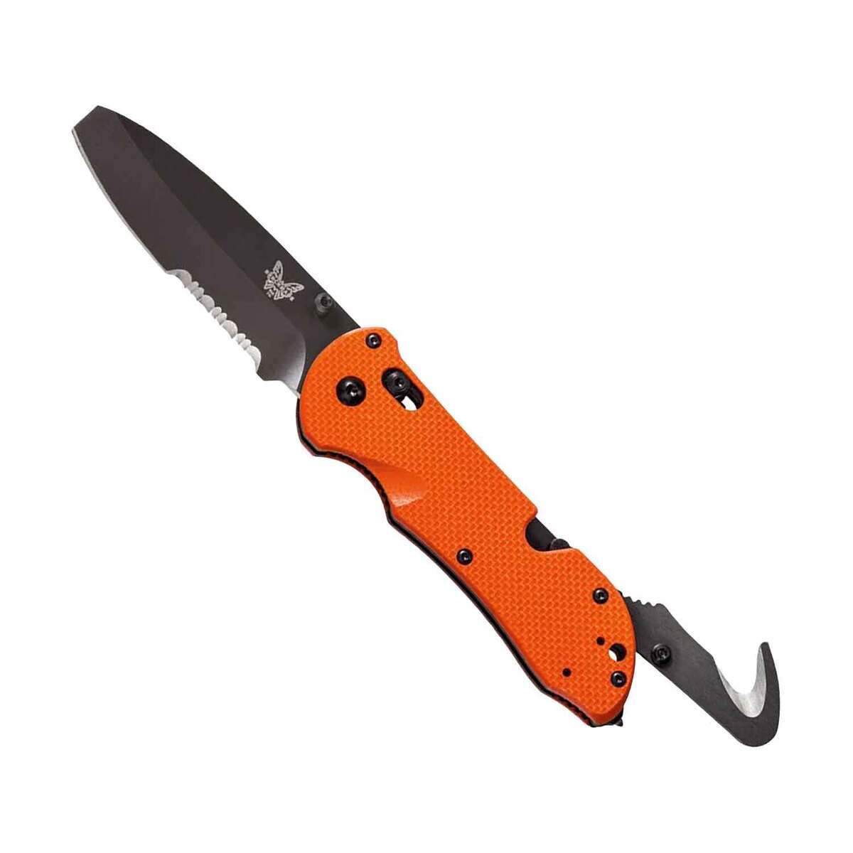 Benchmade 916SBK Triage 3.40 inch Pocket Knife - Orange - Black/Orange Benchmade 916SBK Triage 3.40 inch Pocket Knife - Orange - Black/Orange