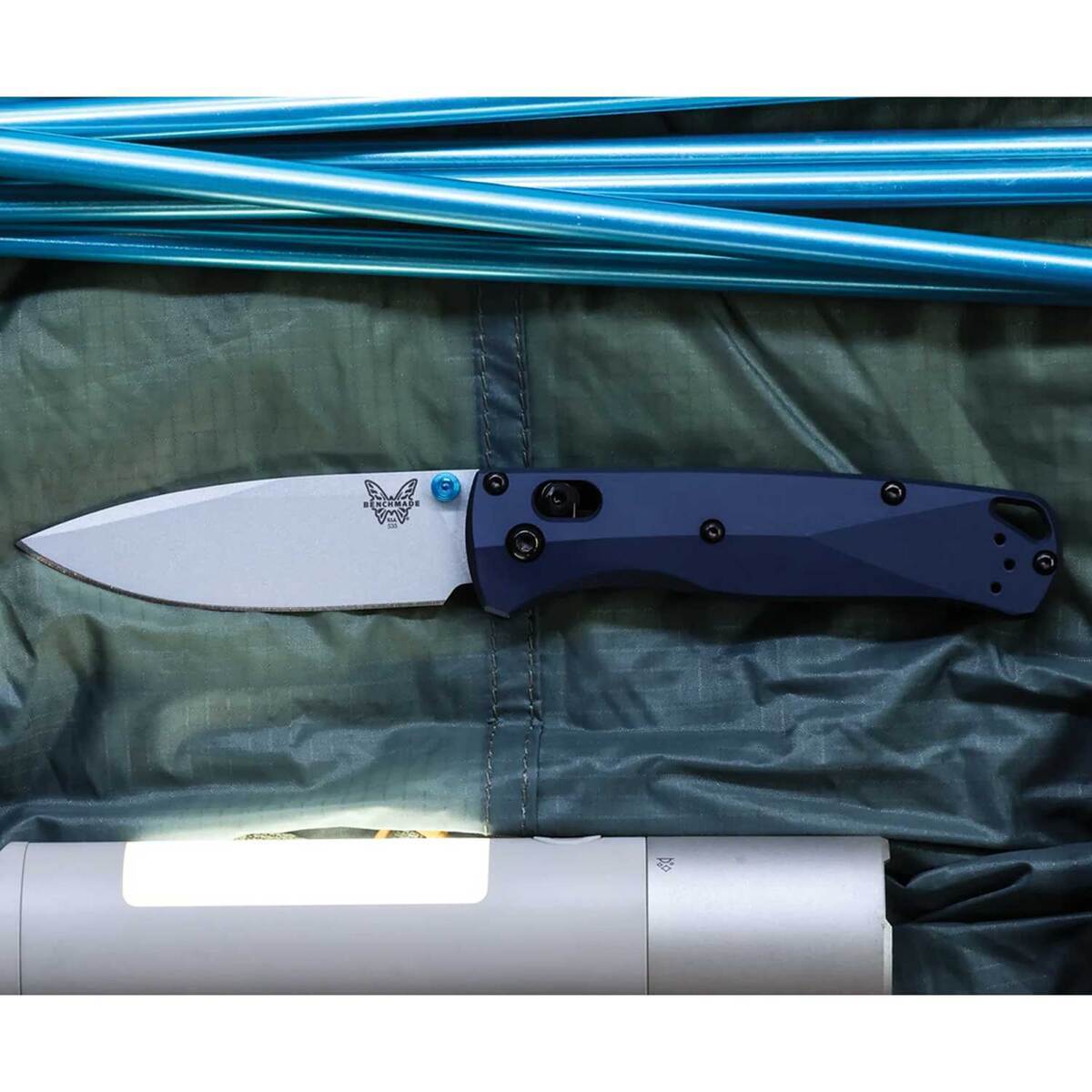 Benchmade Bugout 3.24 inch Folding Knife - Crater Blue - Crater Blue Benchmade Bugout 3.24 inch Folding Knife - Crater Blue - Crater Blue