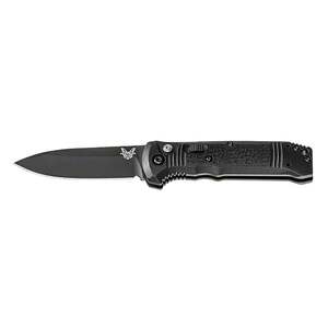 Benchmade Casbah 3.40 inch Automatic Knife - Black, Plain