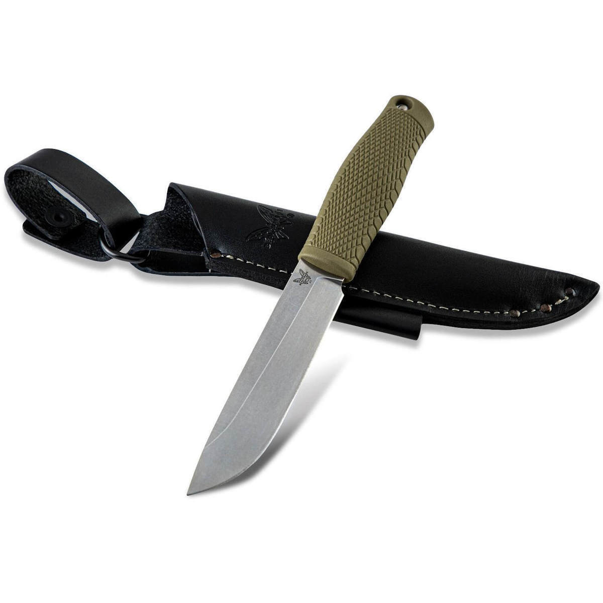 Benchmade Leuku 5.19 inch Fixed Blade Knife - Ranger Green Benchmade Leuku 5.19 inch Fixed Blade Knife - Ranger Green