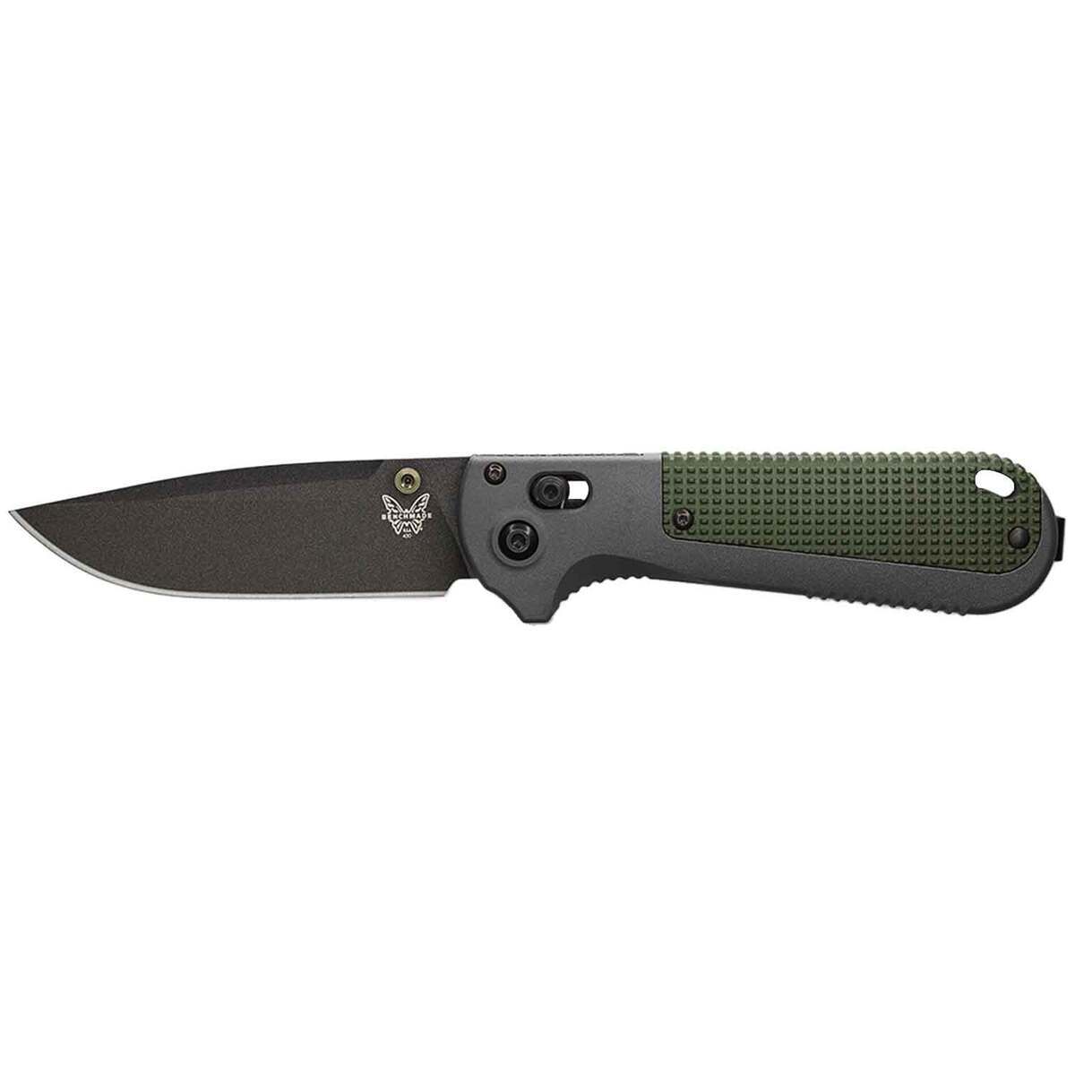 Benchmade Redoubt 3.55 inch Folding Knife - Grey and Green Benchmade Redoubt 3.55 inch Folding Knife - Grey and Green