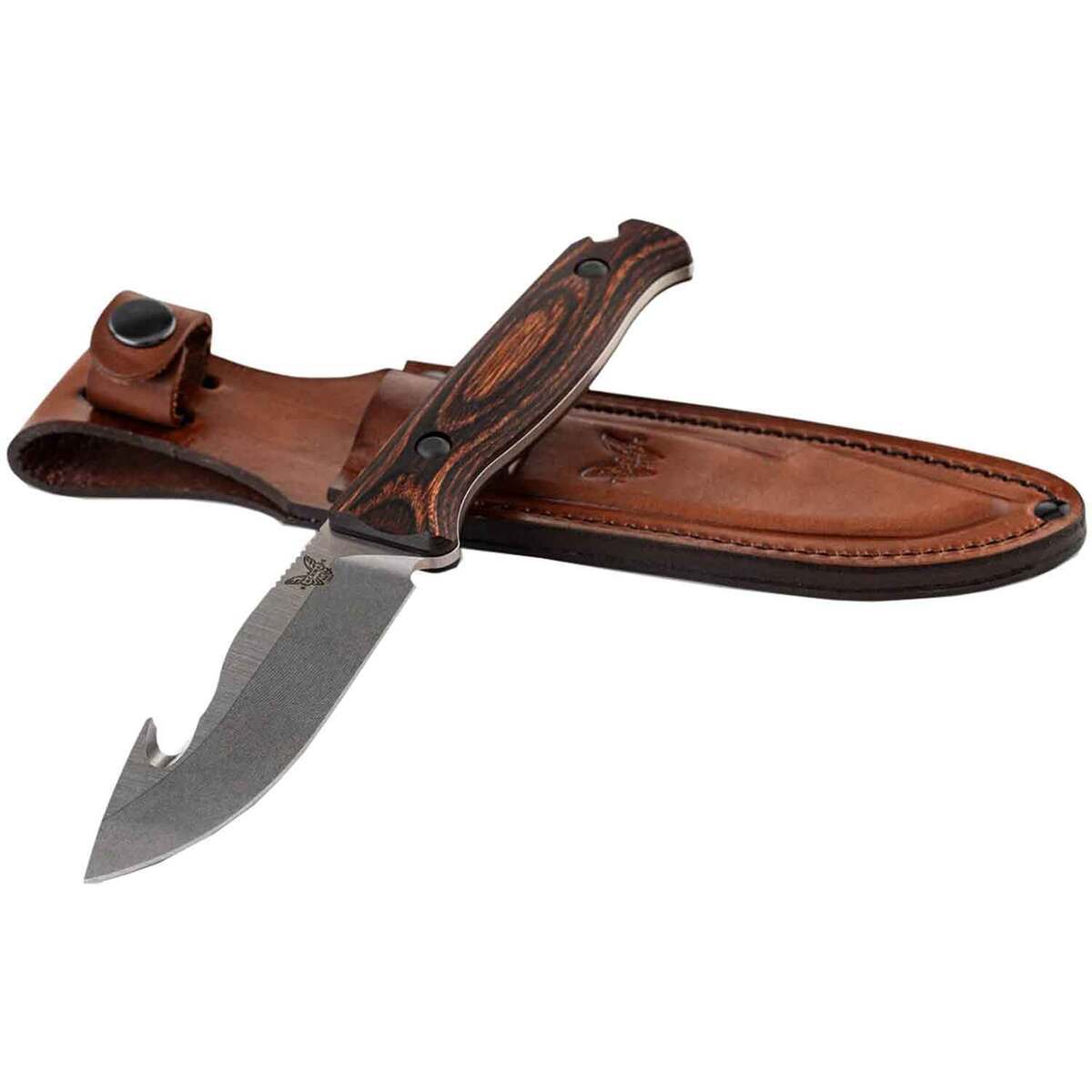 Benchmade Saddle Mountain 4.2 inch Fixed Blade Knife - Wood Benchmade Saddle Mountain 4.2 inch Fixed Blade Knife - Wood