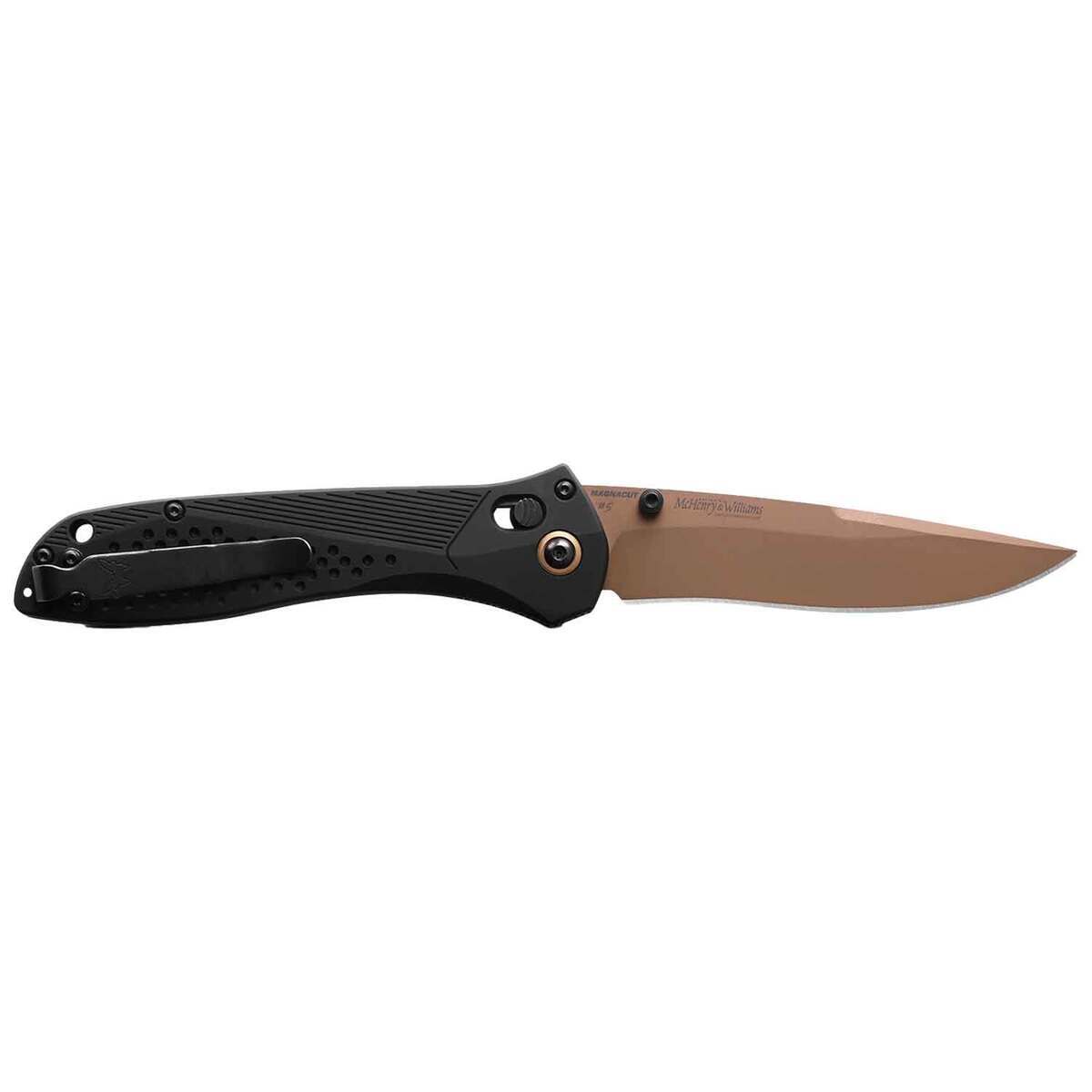 Benchmade Seven Ten Blue Class 4 inch Manual Folding Knife - Black - Black Benchmade Seven Ten Blue Class 4 inch Manual Folding Knife - Black - Black