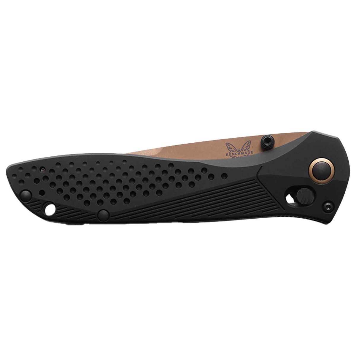 Benchmade Seven Ten Blue Class 4 inch Manual Folding Knife - Black - Black Benchmade Seven Ten Blue Class 4 inch Manual Folding Knife - Black - Black