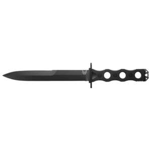 Benchmade SOCP 7.11 inch Fixed Blade Knife - Black, Plain