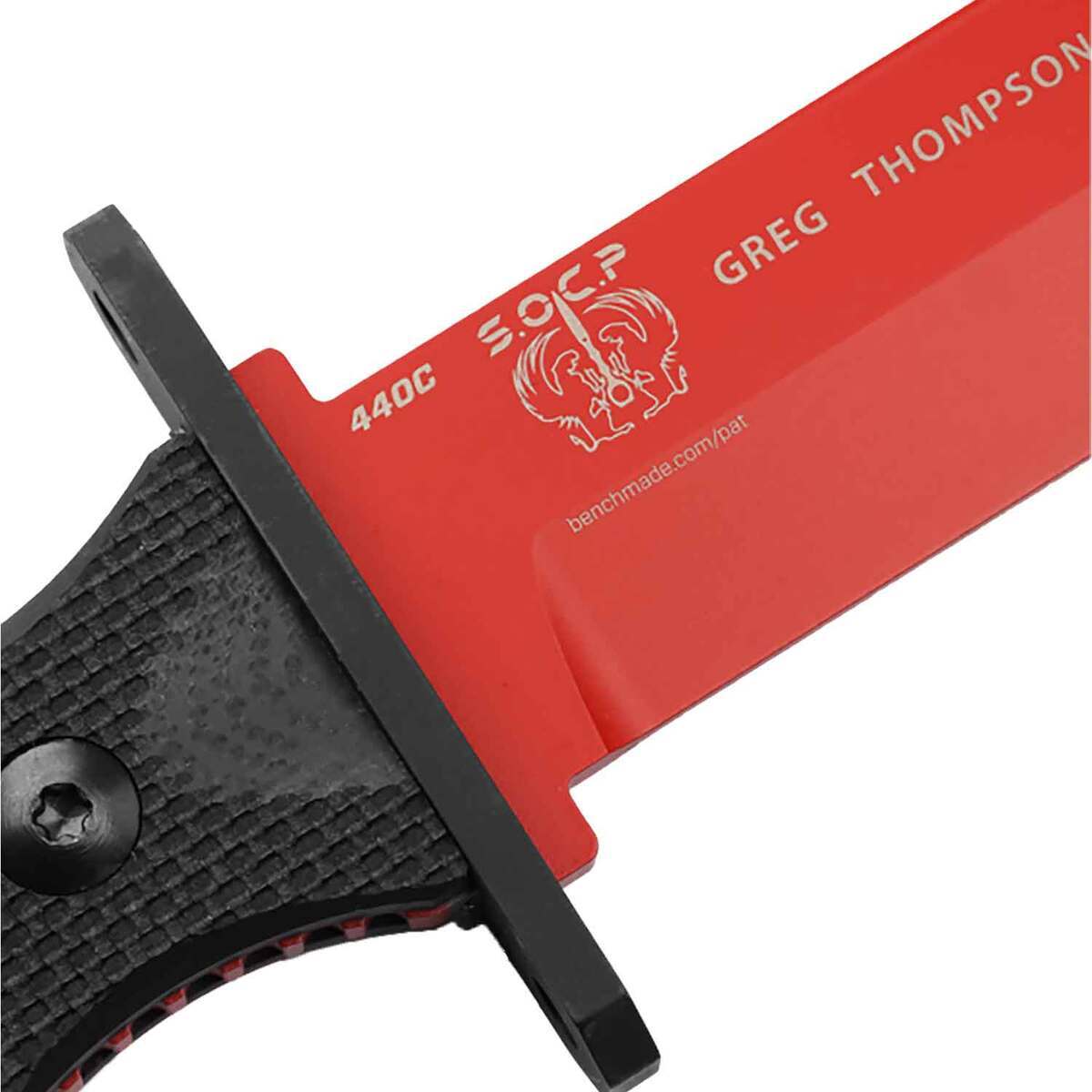 Benchmade SOCP Trainer 6.86 inch Fixed Blade Knife - Red/Black Benchmade SOCP Trainer 6.86 inch Fixed Blade Knife - Red/Black